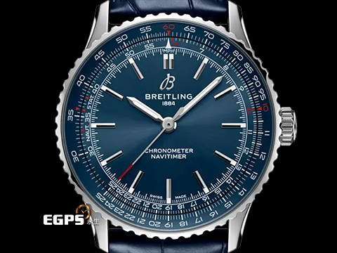 BREITLING 百年靈 Navitimer 41 航空計時系列 A17329161C1P1 藍色面盤 不鏽鋼 2026年保單 保有原廠膠膜 自動上鍊 41mm