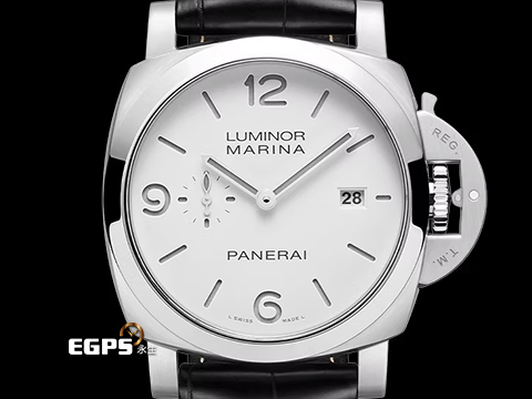 PANERAI 沛納海 Luminor Marina PAM3314 PAM03314 不鏽鋼材質 白色面盤 PAM快速裝卸系統? 2026年保卡 自動上鍊 44mm